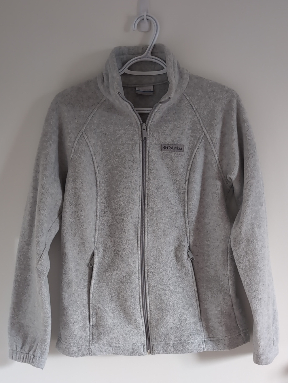 Columbia Light Gray Women's Teddy Fleece Jacket - Full Zip